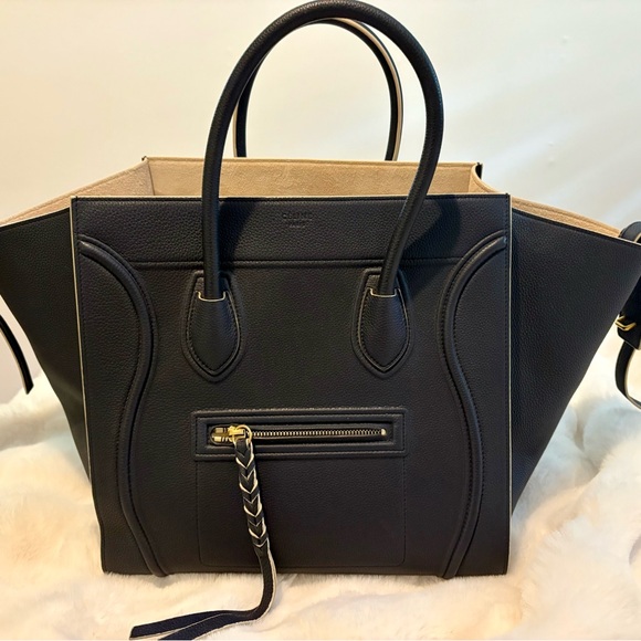Celine Navy Phantom Tote - Picture 1 of 5